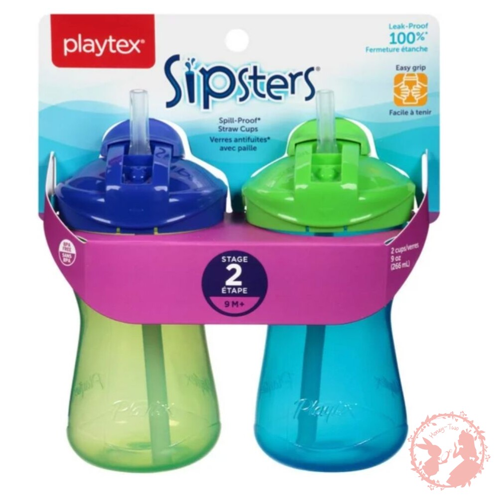 231018155623-Playtex Baby Sipsters 防漏杯附吸管包 (2入) 防漏杯 -水杯 360度 學習杯 雙耳杯 防漏杯