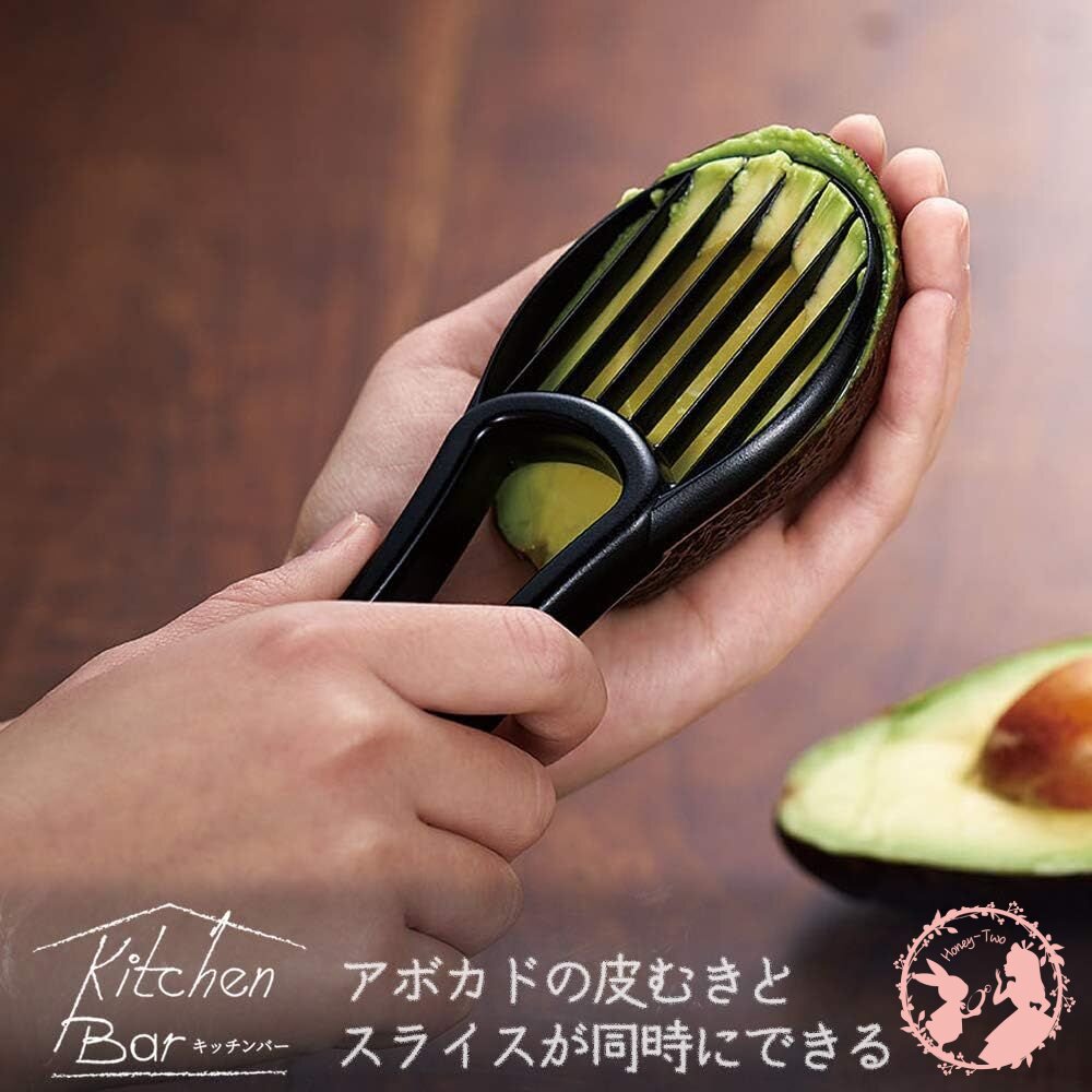 4962336612783-日本製  下村工業 3in1 酪梨avocado  牛油果專用刀 酪梨刀 水果刀 酪梨去皮刀 酪梨果肉分離刀  多功能切果器 帶蓋酪梨刀